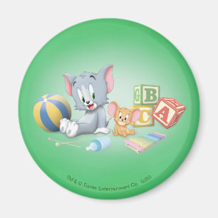 Aimant Infant Tom and Jerry Playing With Toys