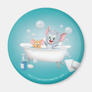 Aimant Infant Tom and Jerry Taking a Bath