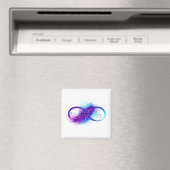 Aimant Infini avec plume violette (In Situ (Lave-vaisselle))