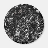 Aimant Infinité noire et blanche (Devant)