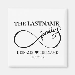 Aimant Infinity Personalized Family Name and Est. Date