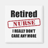 Aimant Infirmière à la retraite (sort du Royaume-Uni) (Devant)