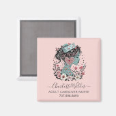 Aimant Infirmière aidante commerciale (Recto/Verso)