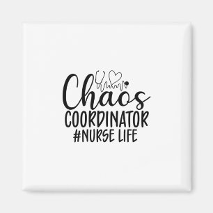Aimant Infirmière Cadeau Chaos Coordinateur Infirmière Vi