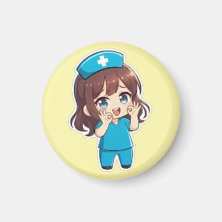 Aimant Infirmière Chibi Originale 3.0 - Ok