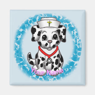 Aimant Infirmière Chien Chien Chien Chien Chien Chien Chi