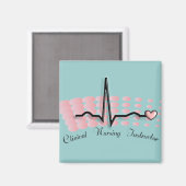 Aimant Infirmière clinique - Conception de la SRQ (Recto/Verso)