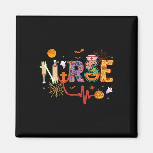 Aimant Infirmière Costume Halloween Stethoscope Pump puls (Devant)