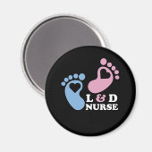 Aimant Infirmière de la main-d'oeuvre et de la prestation (Recto/Verso)