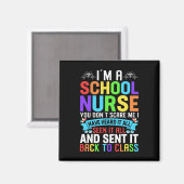 Aimant Infirmière de l'école Appréciation infirmière Écol (Recto/Verso)