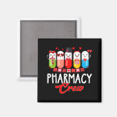 Aimant Infirmière de l'équipe de pharmacie Saint-Valentin (Recto/Verso)