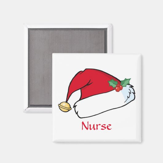 Aimant infirmière de Noël (Recto/Verso)