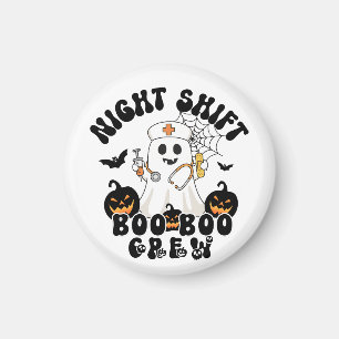 Aimant Infirmière d'Halloween - BOO BOO Crew Ghost