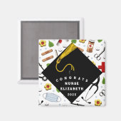 Aimant Infirmière diplômée Keepsaké cadeau 2023 (Recto/Verso)