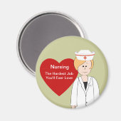 Aimant Infirmière dire l'aimant (Recto/Verso)