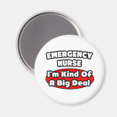 Aimant Infirmière d'urgence...Big Deal (Recto/Verso)