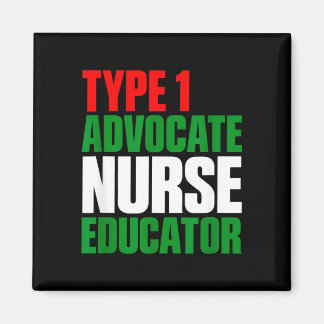 Aimant infirmière éducatrice et avocate de type 1