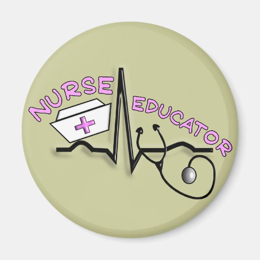 Aimant Infirmière Éducatrice SQ et Infirmière Casquette C (Devant)