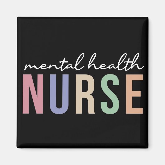 Aimant Infirmière en santé mentale Cadeaux pour infirmièr (Devant)