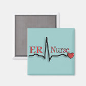 Aimant Infirmière ER QRS Design (Recto/Verso)