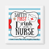 Aimant Infirmière évaluation sécurité première boisson av (Devant)