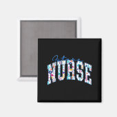 Aimant Infirmière future drôle minimale École d'infirmièr (Recto/Verso)