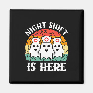 Aimant Infirmière Halloween Hommes Femmes Night Shift Cre