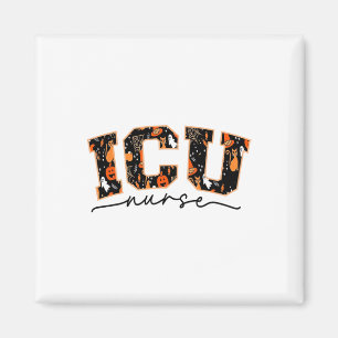 Aimant Infirmière Icu Halloween Soins Critiques Ccu Ca In