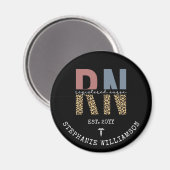 Aimant Infirmière inscrite à la RN personnalisée (Recto/Verso)