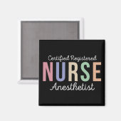 Aimant Infirmière inscrite certifiée Anesthetist CRNA (Recto/Verso)