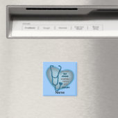 Aimant Infirmière inscrite de Blue Heart RN (In Situ (Lave-vaisselle))