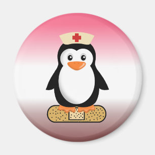 Aimant Infirmière Penguin (avec Bandaid)