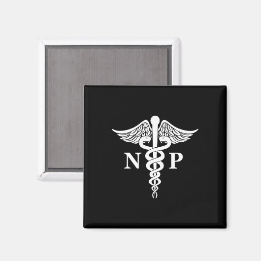Aimant Infirmière Praticien Caduceus Symbole Médicale poc (Recto/Verso)