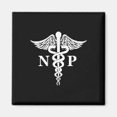 Aimant Infirmière Praticien Caduceus Symbole Médicale poc (Devant)