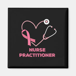 Aimant Infirmière Praticien Coeur Rose Stéthoscope Cène C