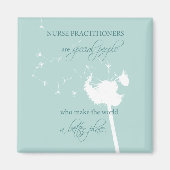 Aimant Infirmière Praticien Dandelion (Devant)