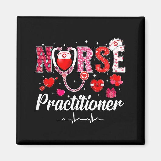 Aimant Infirmière praticienne de la Saint-Valentin Chemis (Devant)