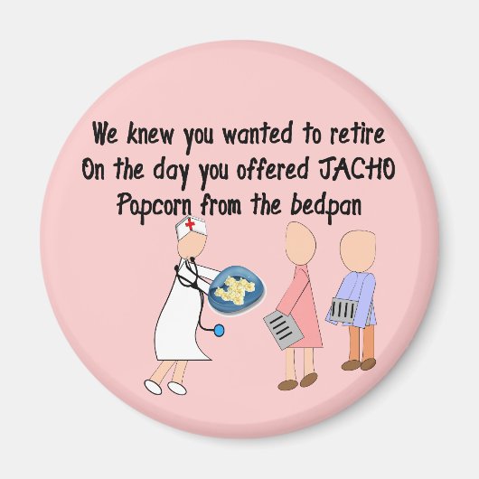 Aimant Infirmière retraitée Histoire Cadeaux d'art (Devant)