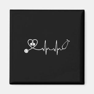 Aimant Infirmière Stethoscope Heartbeat Nurse Week 2025