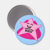 Aimant infirmière superstar amusant aimant! (Recto/Verso)
