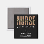 Aimant Infirmière sur mesure NP cheetah Graduation (Recto/Verso)