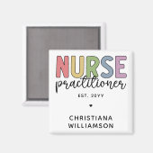 Aimant Infirmière sur mesure Praticien NP Infirmière dipl (Recto/Verso)
