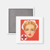 Aimant Infirmière vintage (Recto/Verso)
