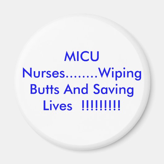 Aimant Infirmières MICU (Devant)