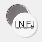 Aimant INFJ Life est compliqué (Recto/Verso)