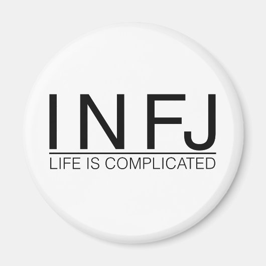 Aimant INFJ Life est compliqué (Devant)