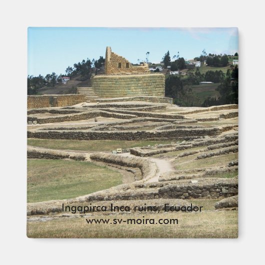 Aimant Ingapirca ruines Inca, Equateur (Devant)