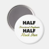 Aimant Ingénieur à demi-structure demi-rock étoile (Recto/Verso)