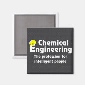 Aimant Ingénieur chimiste intelligent (Recto/Verso)