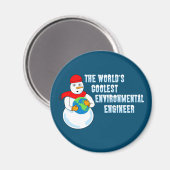 Aimant Ingénieur De l'environnement le plus froid du mond (Recto/Verso)